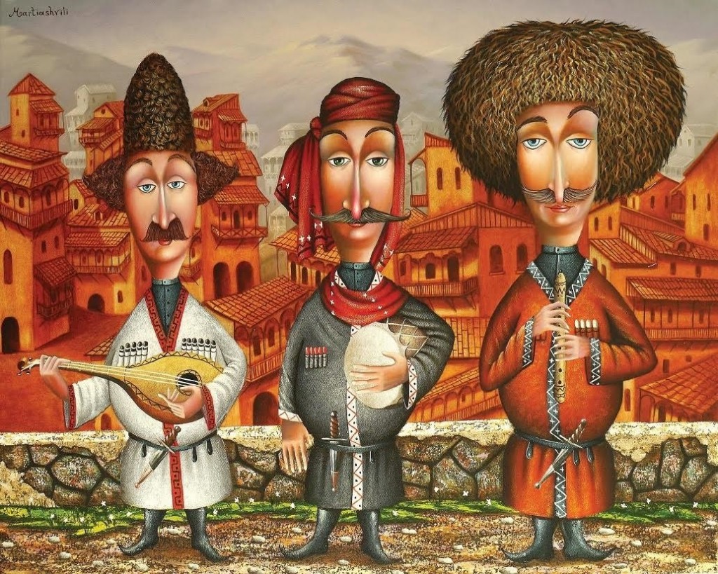 Zurab Martiashvili ,Melody of old Tbilisi, oil on canvas,80100___