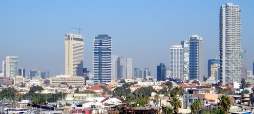 Панорама Тель-Авива со стороны Яффо, 2011 г.