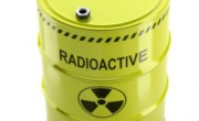 Toxic waste, radioactive barrel
