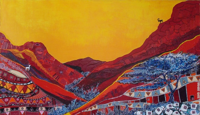 29-Zoe Sever_The Red Desert_oil and acrylic on canvas_70x120 cm
