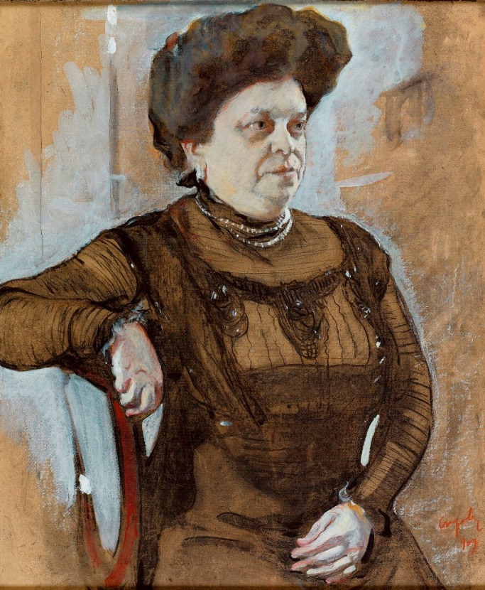 ולנטין סרוב, דיוקן אנה צטלין, 1909