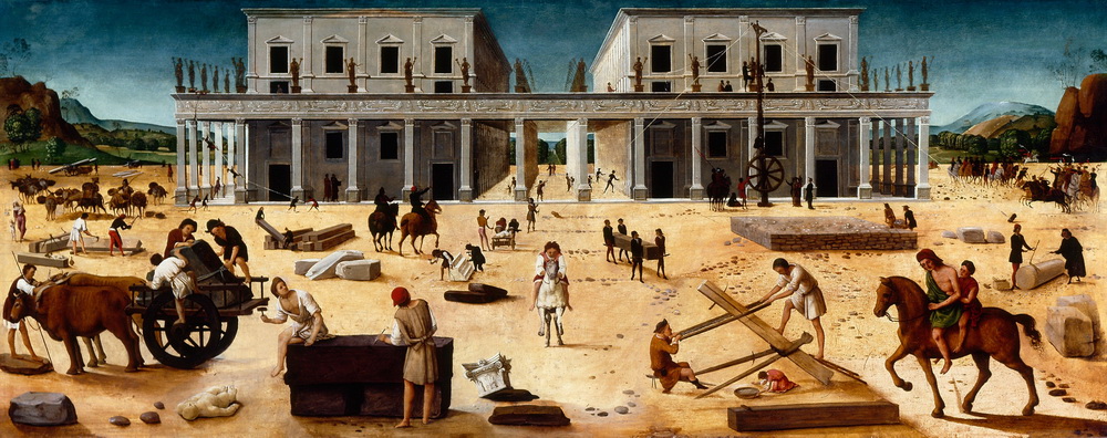 Bat Sheva - painting Piero di Cosimo,The Building of a Palace