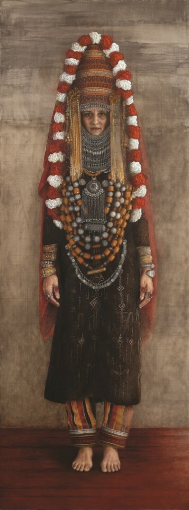 Orit Akta Hildesheim, Confined - Self Portrait, Embalmed in Yemenite Clothes, 2018–2019,